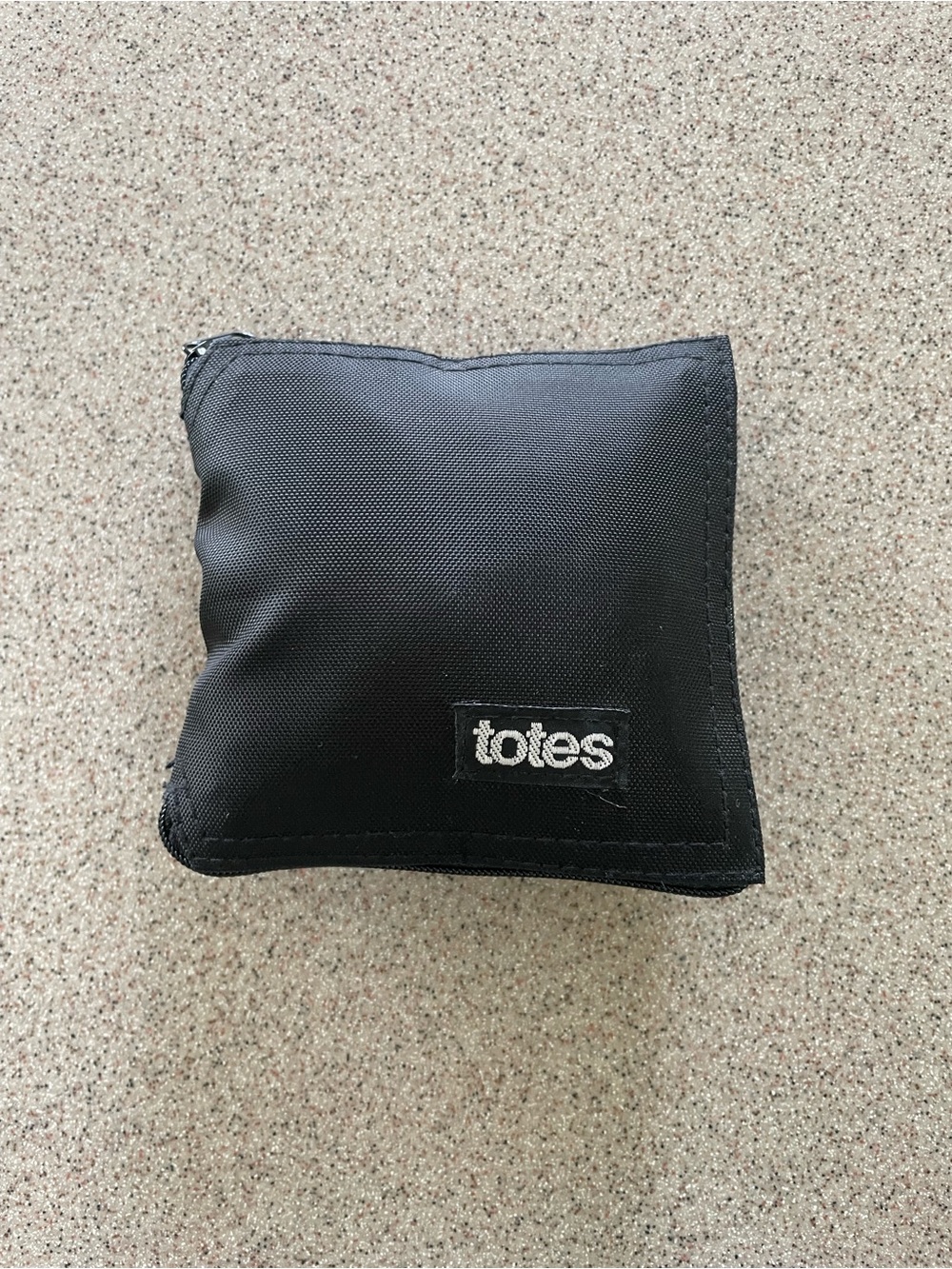 totes Black Foldable Travel Pouch